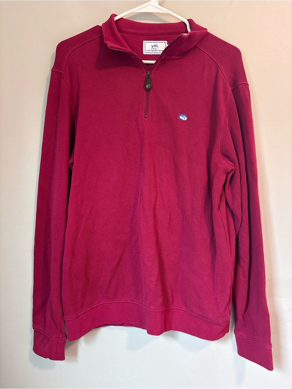 Southern Tide Men's Red Quarter-Zip